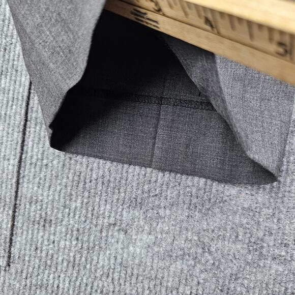 Indochino Dress Pants Mens 40x30 Wool Flat Front Trouser Office Gray Career - Picture 4 of 8